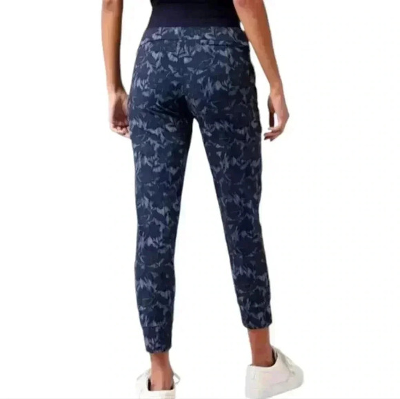 Athletes Trekkie North Joggers  Ethereal Bloom Blue High Waisted Women's size 6 - Picture 3 of 15